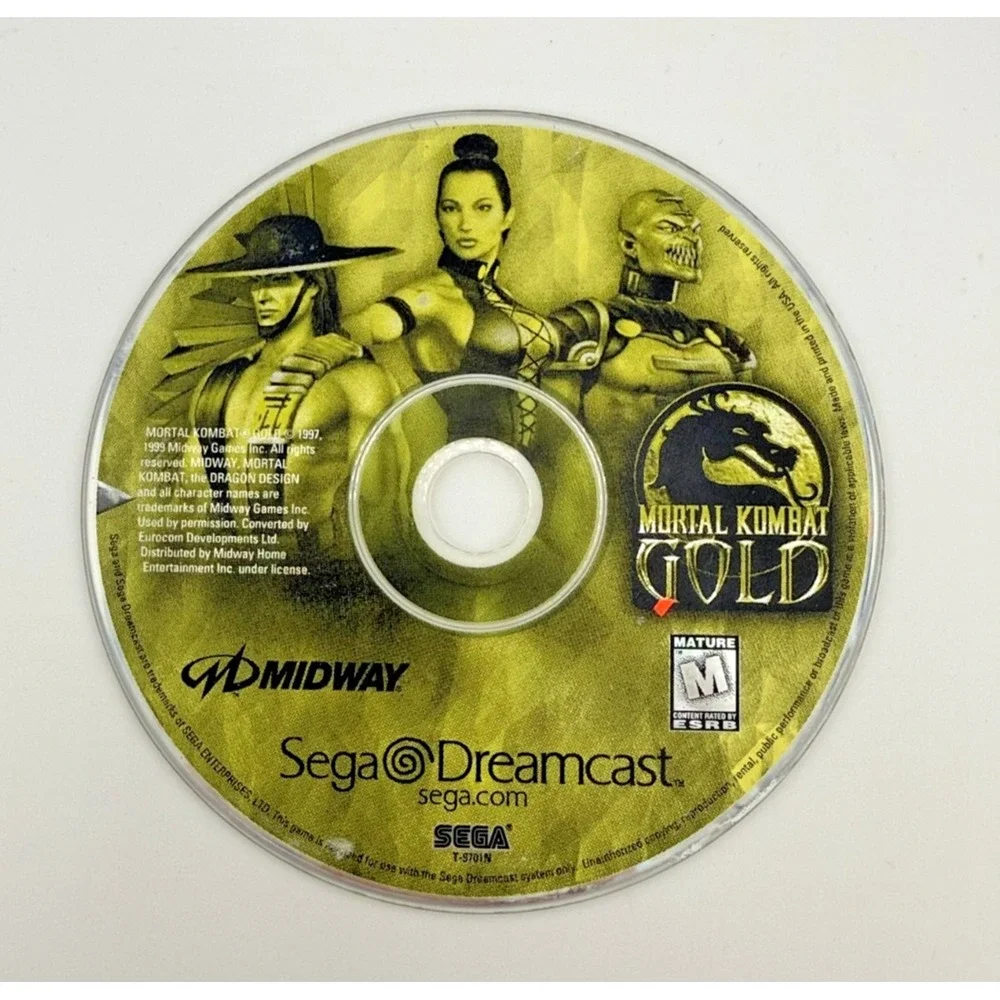Mortal Kombat Gold Edition (SEGA Dreamcast) tested working